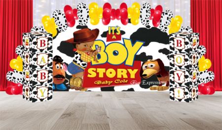 Boy Story Cow Pattern Baby Blocks