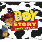 Boy Story Baby Shower Backdrop Cow Print