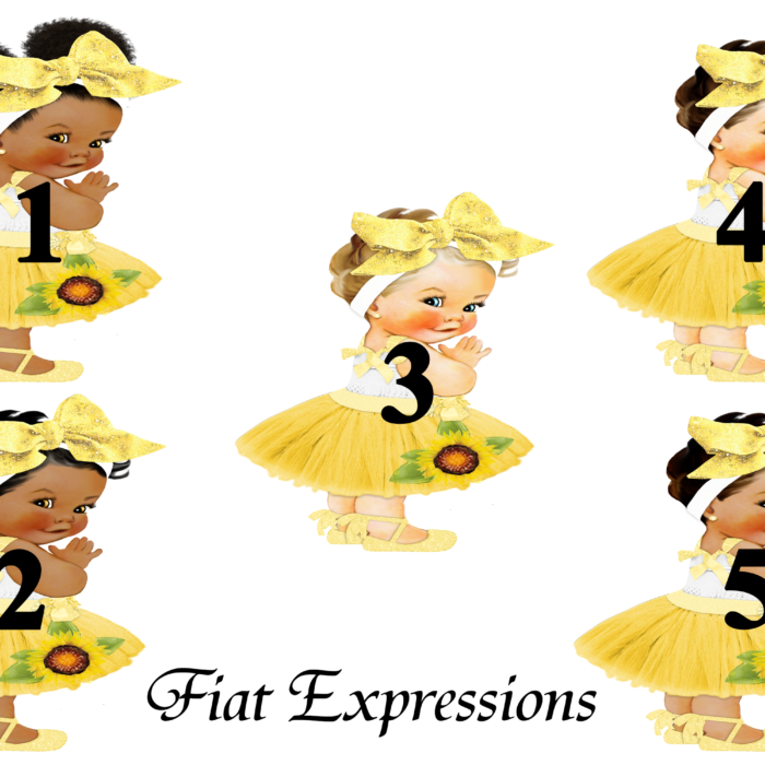 RPSunflowerTulleDressBigBow FLOWER YELLOW ORANGE 5 fiat