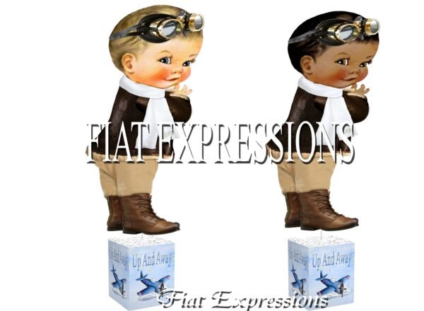 Airplane Baby Shower Centerpiece