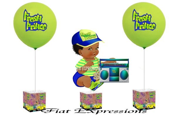 Fresh Prince Baby Shower Centerpiece