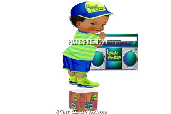 Fresh Prince Baby Shower Centerpiece