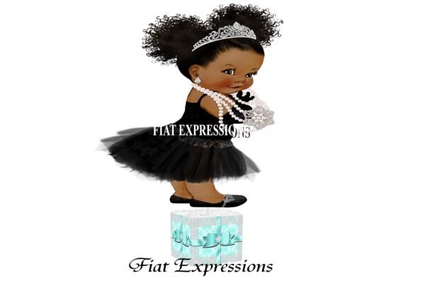 Breakfast at Tiffanys Little Girl Baby Shower Centerpiece