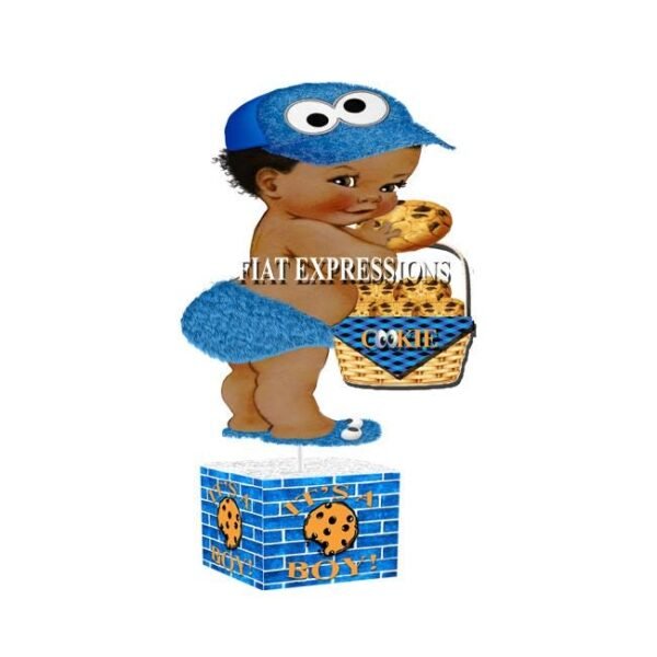 Cookie in the Oven Baby Shower Centerpiece with Baby Boy & Cookie Basket/Cookie in the Oven Baby Shower Centerpiece Decorations