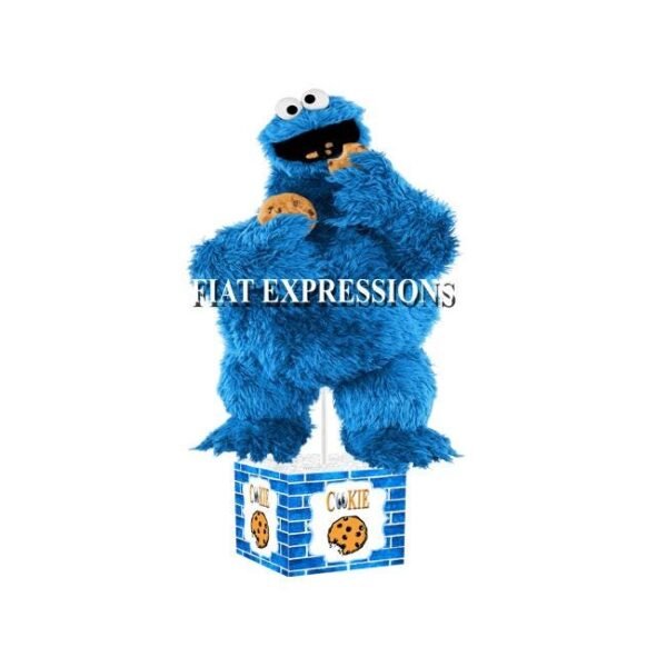 Cookie in the Oven Baby Shower Centerpiece with Big Blue Monster Eating Cookie/Cookie in the Oven Baby Shower Centerpiece Decorations