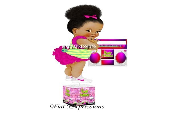 Fresh Princess Baby Shower Centerpiece with Taxi/Fresh Princess Baby Shower Centerpiece Decorations