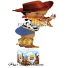 Boy Story Baby Shower Centerpiece Blue Clouds Wheel