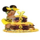 Sunflower Diaper Cake Sneakers