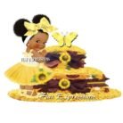 Sunflower Diaper Cake Dress
