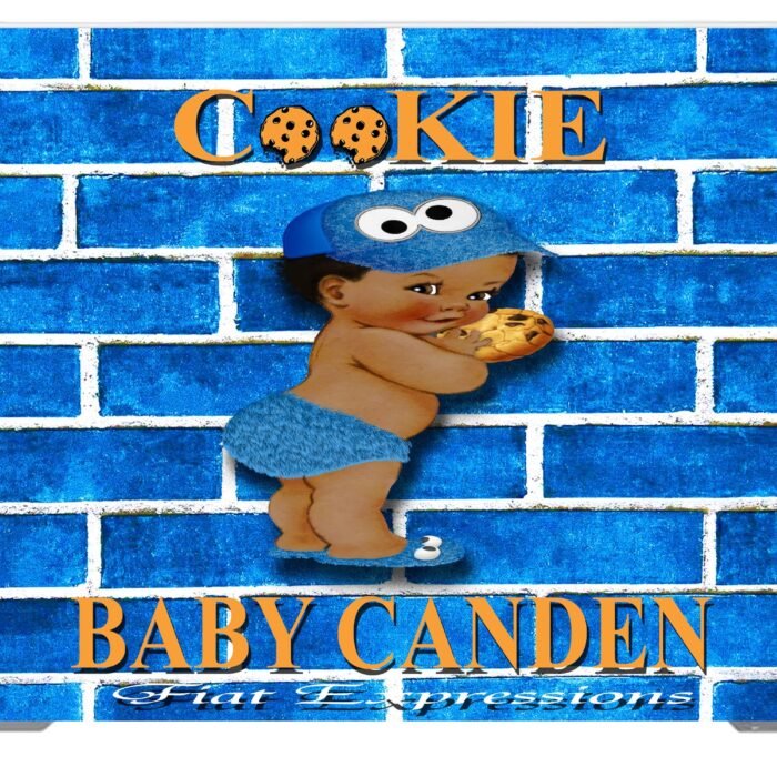 Cookie Monster Themed Baby Shower Backdrop Brick Wall Cookie Monster Themed Baby Shower Backdrop Brick Wall