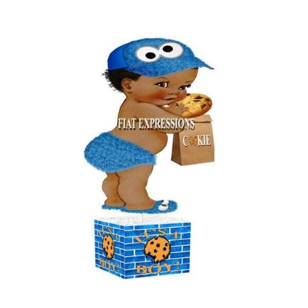 Cookie in the Oven Baby Shower Centerpiece with Baby Boy & Cookie Bag/Cookie in the Oven Baby Shower Centerpiece Decorations