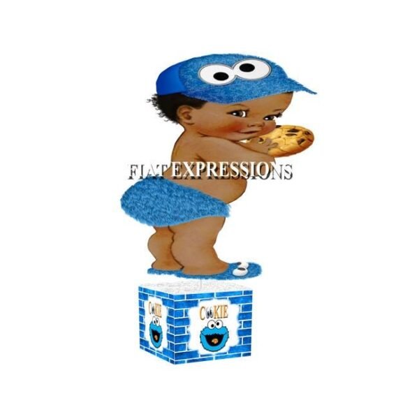 Cookie in the Oven Baby Shower Centerpiece with Baby Boy eating Cookie/Cookie in the Oven Baby Shower Centerpiece Decorations