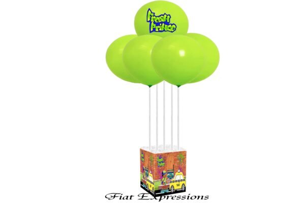 Fresh Prince Sitting Baby Shower Balloon Bouquet/Taxi