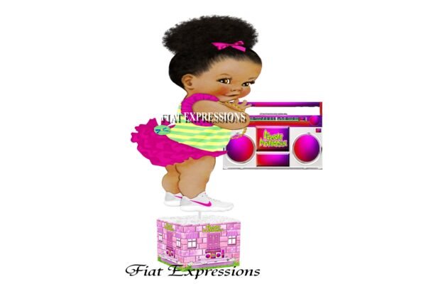 Fresh Princess Baby Shower Centerpiece with Boombox/Fresh Princess Baby Shower Centerpiece Decorations