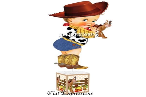 Boy Story Baby Shower Centerpiece Decorations Beige