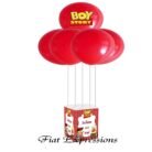 Boy Story Baby Shower Balloon Bouquet Red Wagon