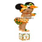 Little Cutie Orange Girl Baby Shower Centerpiece