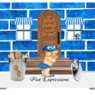 Cookie Monster Themed Baby Shower Backdrop Steps