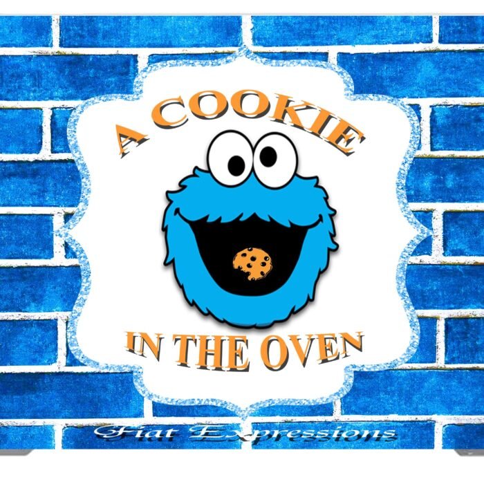 Cookie Face Baby Shower Backdrop