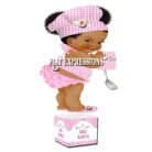 Baby Q Girl Centerpiece Pink Gingham Sunflower Spatula Potholder