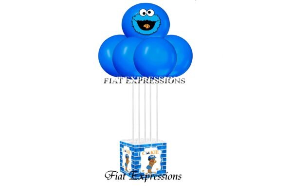 Cookie Monster Themed Baby Shower Balloon Centerpiece, Cookie Baby Boy Table Centerpiece, Cookie Monster Themed Baby Shower,