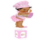 Baby Q Girl Centerpiece Pink Bowl Spoon
