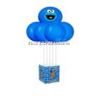 Cookie Monster Themed Baby Shower Balloon Bouquet Basket