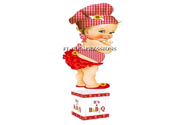 Baby-Q Girl Baby Shower Table Centerpiece