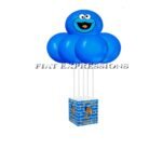 Cookie Monster Themed Baby Shower Balloon Bouquet Bag