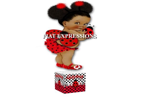 Ladybug Baby Shower Centerpiece Red & Black