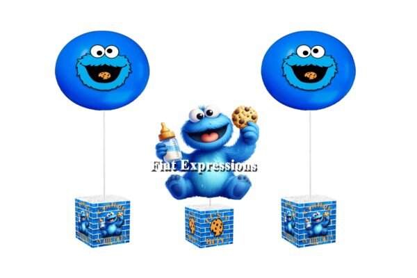 Cookie Monster Themed Baby Shower Centerpiece & Balloon Centerpieces comes 3 or More Centerpieces
