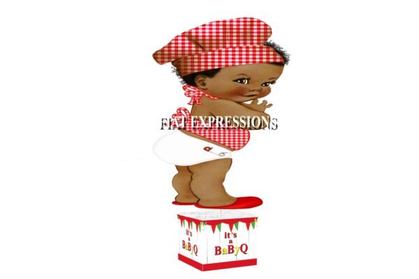 Baby-Q Boy & Butterflies Baby Shower Table Centerpiece