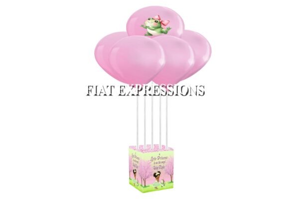 Princess with Frog Baby Shower Balloon Centerpiece