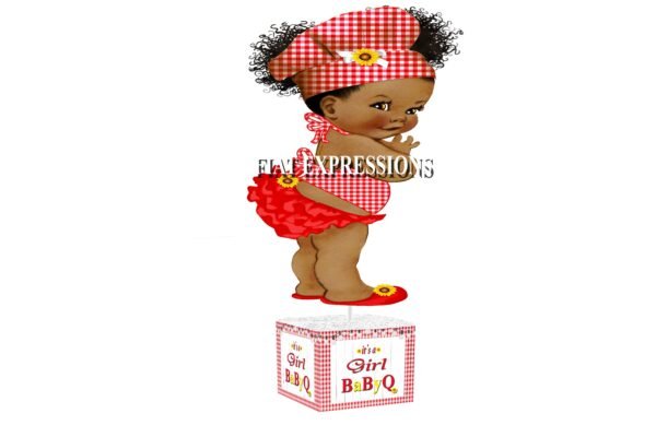 Baby-Q Yellow with Sunflower Baby-Q Baby Shower Table Centerpiece