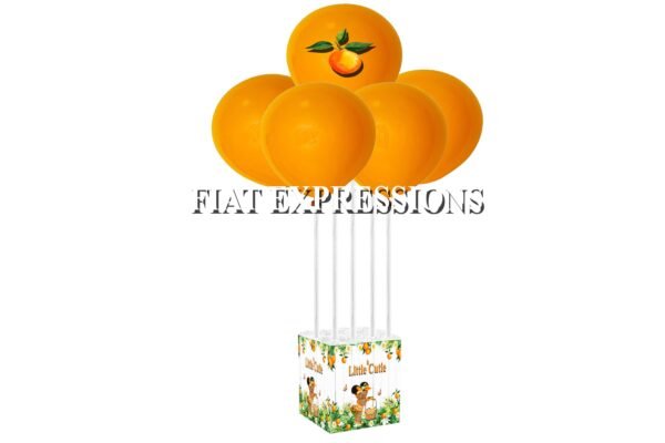 A Little Cutie Orange Baby Shower Balloon Bouquet