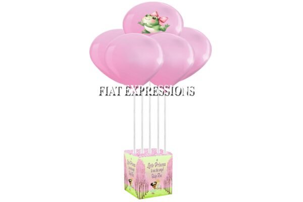 Princess & Frog in Carriage Baby Shower Balloon Centerpiece