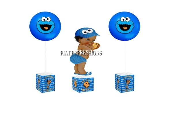 Cookie Monster Boy Themed Baby Shower Centerpiece & Balloon Centerpieces comes 3 or More Centerpieces