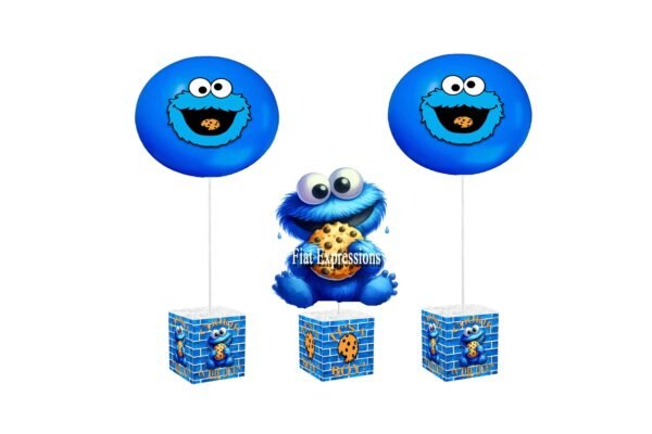 Cookie Monster Themed Baby Shower Centerpiece & Balloon Centerpieces comes 3 or More Centerpieces