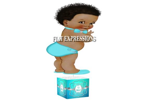 Breakfast at Tiffany's Little Boy Baby Shower Centerpiece