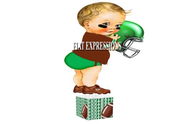 Football Little Boy Baby Shower Centerpiece, Sports Baby Shower Centerpiece