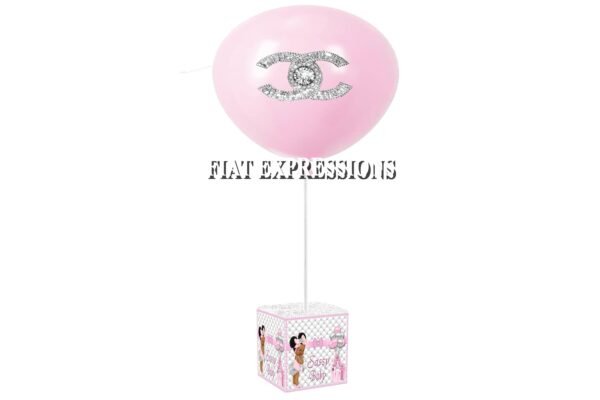 Chic Sassy Baby Shower Single Balloon Centerpiece
