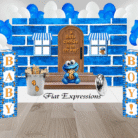 Cookie Monster Themed Baby Blocks