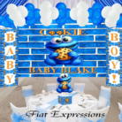 Cookie Monster Themed Baby Shower Centerpiece and Balloons 3 Set or More