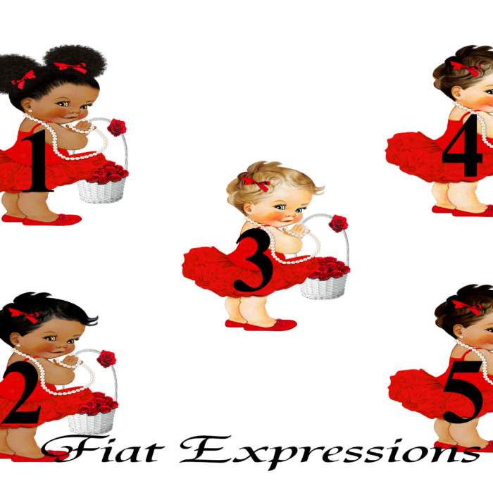 RPBallerinaRedPearls-ALL 5 WITH ROSE BASKET FIAT