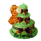 3 Tier Giraffe Safari Green Boy FIAT